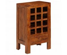 vidaXL Botellero madera acacia maciza 50x37x90 cm marrón