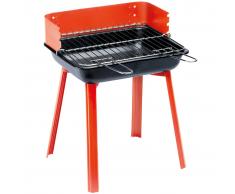 Grillchef Barbacoa portátil de camping PortaGo 33x26 cm roja 11526