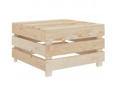 vidaXL Mesa de palés para jardín madera