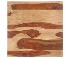 vidaXL Superficie de mesa madera maciza de sheesham 25-27 mm 80x80 cm