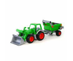 Polesie Tractor Wader con pala frontal 58x14,5x16,5 cm verde 1450580