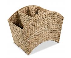 vidaXL Revistero de jacinto de agua 42x25x33 cm