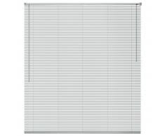 vidaXL Persiana aluminio 120x160 cm plateada
