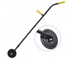 vidaXL Cortacésped para jardín acero 125 cm