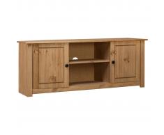 vidaXL Mueble para TV de madera maciza pino estilo Panamá 120x40x50 cm
