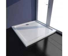 vidaXL Plato de ducha cuadrado de ABS blanco 80x80 cm