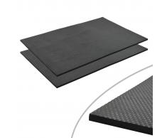 vidaXL Alfombrilla de goma antideslizante 1,2x0,8 m 18 mm piedrita