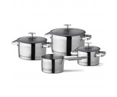 CUISINOX Batería de cocina de 4 piezas azul vaquero