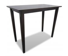 vidaXL Mesa alta de madera marrón
