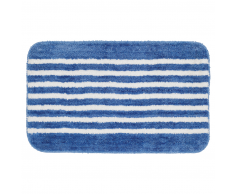 Sealskin Alfombra de baño azul con rayas 50 x 80 cm, 294385424