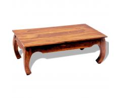vidaXL Mesa de centro de madera maciza de sheesham 40 cm