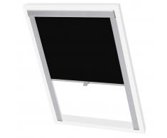 vidaXL Persiana opaca enrollable negra P06/406