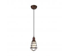 EGLO Lámpara colgante PORT SETON 60 W marrón antiguo 49809