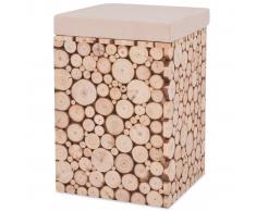vidaXL Taburete de madera genuina 30x30x40 cm
