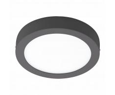 EGLO Lámpara LED pared/techo para jardín Agrolis-C redonda negra 16,5W