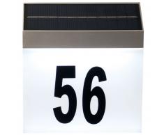 Luxbright Lámpara solar LED número de casa pared Cornwall blanco 34106