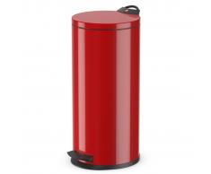 Hailo Cubo de basura con pedal T2 tamaño L 19 L rojo 0520-839
