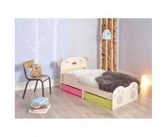 Worlds Apart Cama infantil con cajones Bear Hug beige WORL230011