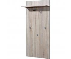 Germania Perchero de pared Maxima color roble Sonoma 59x24x129 cm