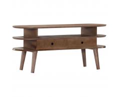 vidaXL Mueble para TV de madera maciza de acacia 110x35x50 cm