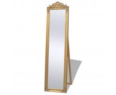 vidaXL Espejo de pie estilo barroco 160 x 40 cm dorado