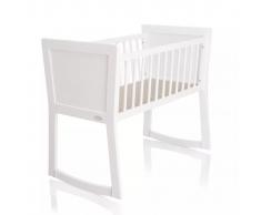 Baninni Cuna para bebés Nocchio 40x90 cm blanca BNBT001-WH