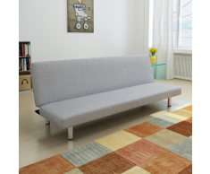 vidaXL Sofá-cama color gris claro