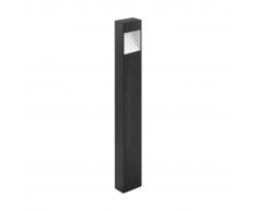 EGLO Lámpara LED pie jardín con sensor Manfria gris antracita 10W 87cm