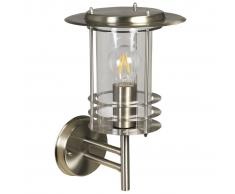 Luxform Lámpara de pared para jardín Phoenix plateado 230V LUX1706S