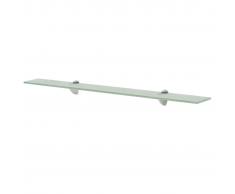 vidaXL Estante flotante de cristal 80x10 cm 8 mm