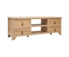 vidaXL Mueble para TV de madera de Paulownia 115x30x40 cm