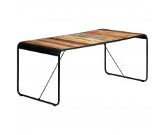 vidaXL Mesa de comedor de madera maciza reciclada 180x90x76 cm