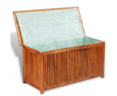 vidaXL baúl de almacenamiento para terraza madera acacia