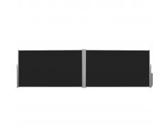 vidaXL Toldo lateral retráctil negro 180x600 cm
