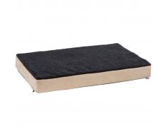 Kerbl Colchón viscoelástico de perro 100x60 beige y gris 80327