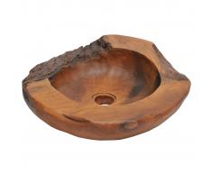 vidaXL Lavabo de teca maciza 45 cm