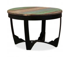 vidaXL Mesa auxiliar de madera maciza reciclada 60x40 cm