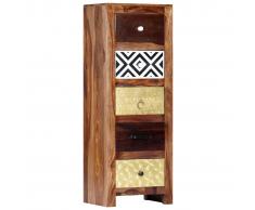 vidaXL Armario auxiliar de madera maciza de sheesham 40x30x110 cm