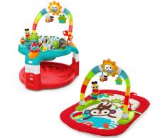 Bright Starts Alfombra y plato de juego Sunburst rojo K10453