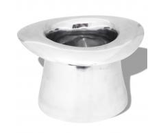 vidaXL Enfriador de champán copa trofeo de aluminio plateado