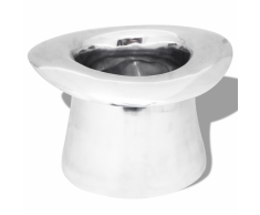 vidaXL Enfriador de champán copa trofeo de aluminio plateado