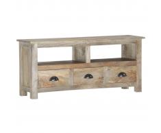 vidaXL Mueble para TV de madera maciza de mango 110x30x50 cm