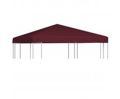 vidaXL Toldo de cenador burdeos 310 g/m² 3x3 m