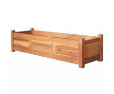 vidaXL Jardinera de madera de acacia 100x30x25 cm