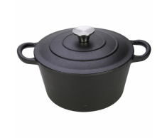 Gusta Cacerola de hierro fundido 24 cm negro 01140200