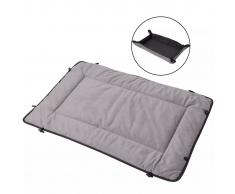 vidaXL Cama-estera para perro Gris 65x100 cm