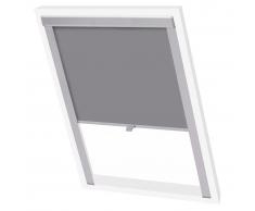 vidaXL Persiana opaca enrollable gris P08/408
