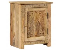 vidaXL Mesita de noche de madera maciza de mango 40x30x50 cm