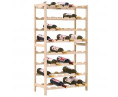 vidaXL Botellero de madera de cedro 57,5x28x102 cm