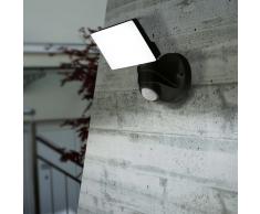 EGLO Lámpara LED de pared para jardín con sensor Pagino negro 13W